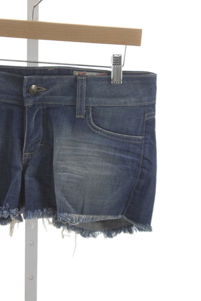 Siwy Unisex Dark Blue Beach Shorts Button 98% Cotton 2% Lycra Size 27
