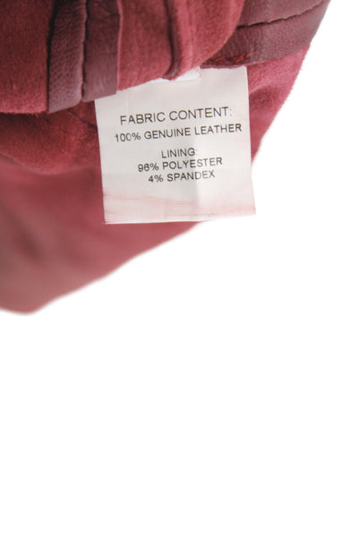 Derek Lam 10 Crosby Womens Leather Brown A-Line Flare Mini Skirt Size 0