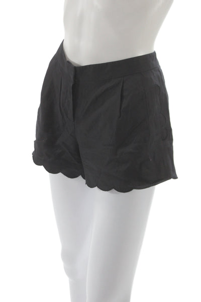 Alex Lane Unisex Designer Silk Black Shorts Size S