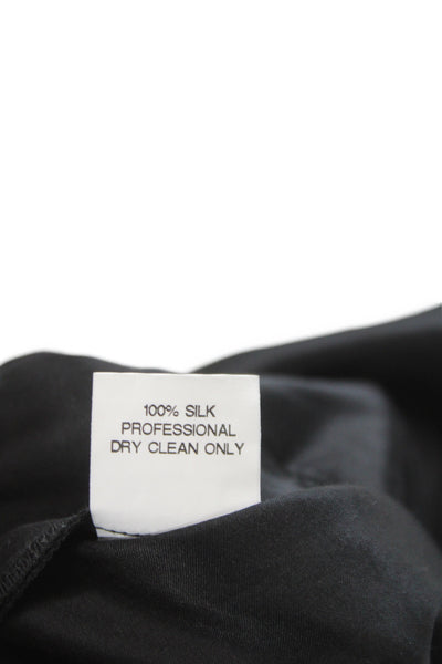 Alex Lane Unisex Designer Silk Black Shorts Size S