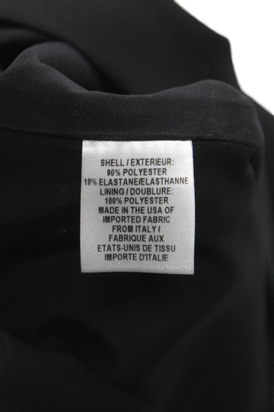Milly Minis Women Shift Mini Dress Black 3/4 Sleeve Size 14