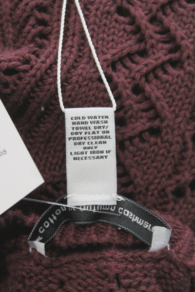 Cotton By Autumn Cashmere Unisex Purple Pullover Sweater Size L