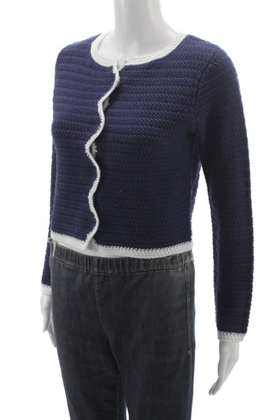 Central Park West Unisex Dark Blue Cardigan Long Sleeve Size XS