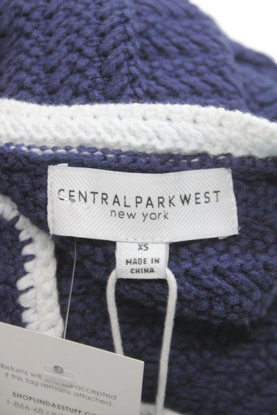 Central Park West Unisex Dark Blue Cardigan Long Sleeve Size XS