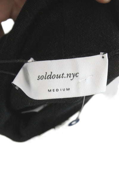 Soldout.nyc Unisex Black Turtleneck Modal Cashmere Pullover Sweater Size M