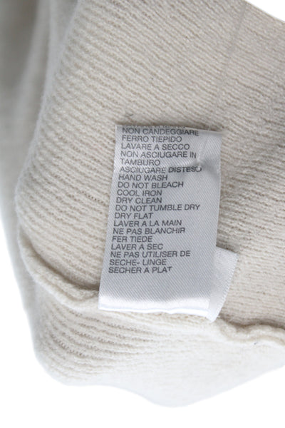 Roberto Collina Women Basic Beige Viscose Crew Neck Sweater Size S