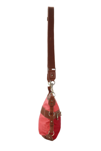 SR2 Womens Leather Trim Crossbody Shoulder Handbag Multi Colored