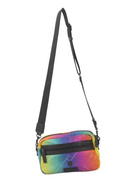 Kurt Geiger London Womens Zipper Crossbody Shoulder Handbag Multi Colored