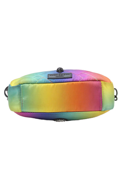Kurt Geiger London Womens Zipper Crossbody Shoulder Handbag Multi Colored