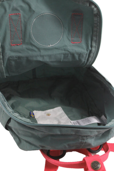 Fjall Raven Womens Zipper Closure Backpack Shoulder Handbag Blue