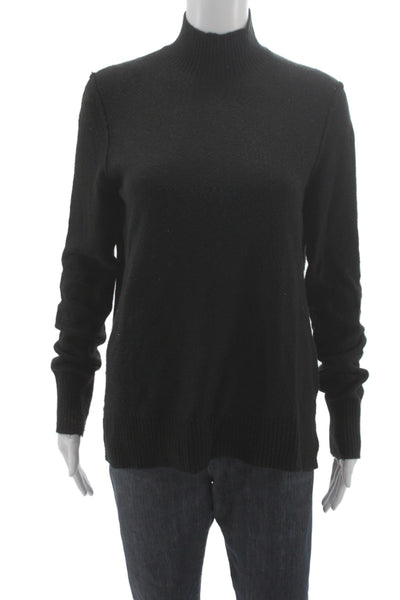 Calvin Klein Jeans Unisex Pullover Sweater Black Mock Neck Long Sleeve Size M