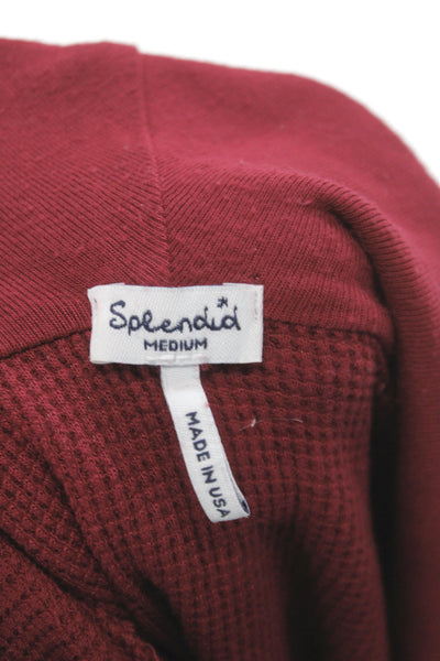 Splendid Unisex Pullover Sweater Red Long Sleeve Size M