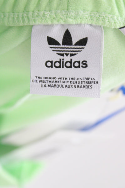 Adidas Unisex Sweatpants Green Striped Snap 90s Size XS