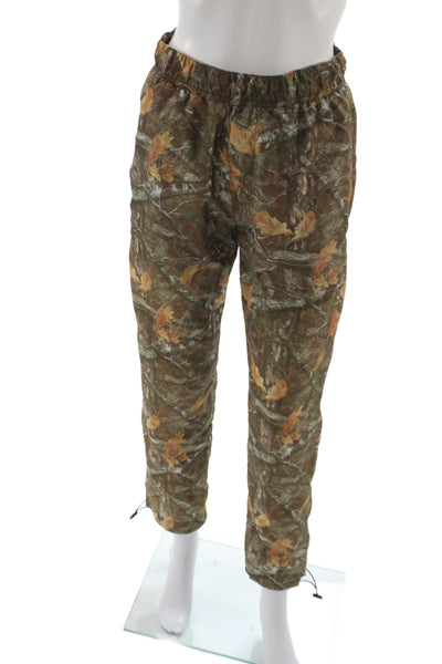 Palm Angels Unisex Jogger Pants Camo Brown Polyamide Size XS