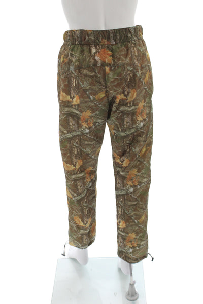 Palm Angels Unisex Jogger Pants Camo Brown Polyamide Size XS