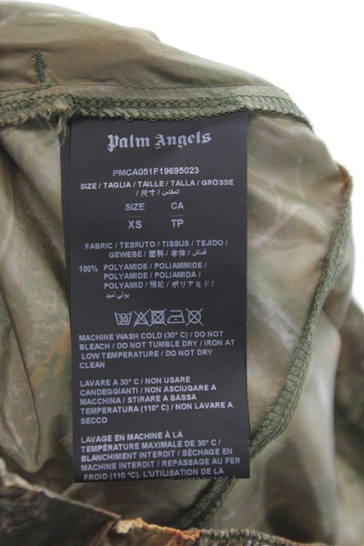 Palm Angels Unisex Jogger Pants Camo Brown Polyamide Size XS