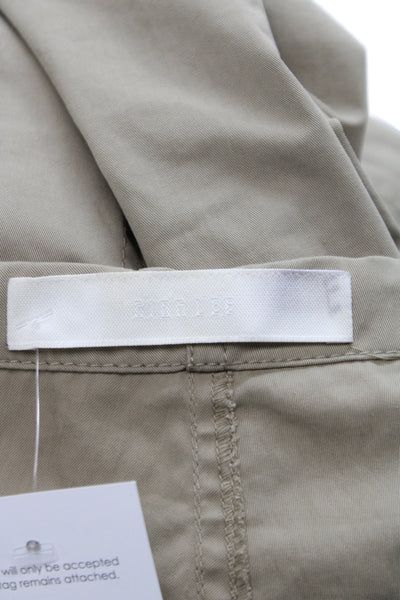 Dion Lee Unisex Cargo Windbreaker Pants Beige Cotton Nylon Size 2