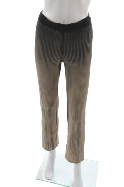 Cotton Citizen Womens Cropped Striped Black Pants Grunge Cotton Spandex Size XS
