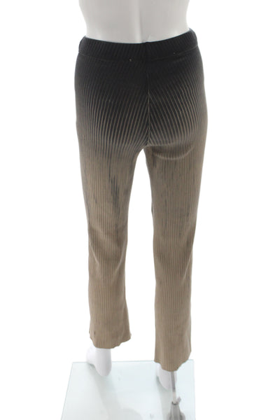 Cotton Citizen Womens Cropped Striped Black Pants Grunge Cotton Spandex Size XS