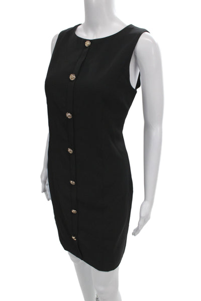 Pretty Garden Women Sheath Bodycon Dress Black Sleeveless Knee Length Size M