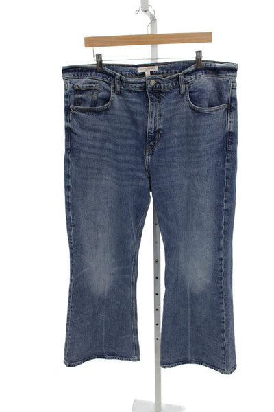Banana Republic Mens Bootcut Blue Jeans Big Tall Size 34
