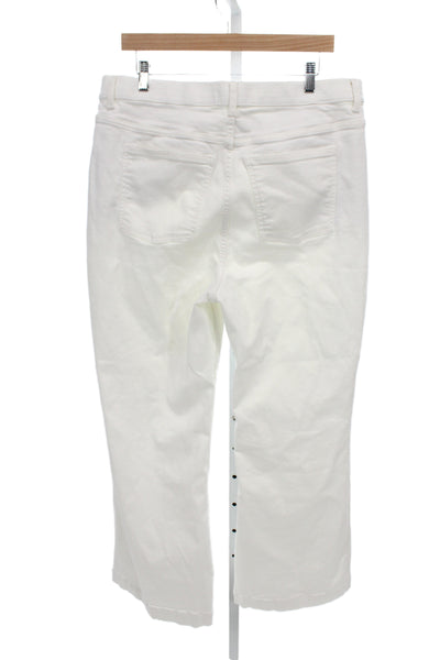 Spanx Women Plus Ankle White High Rise Pants Size 20