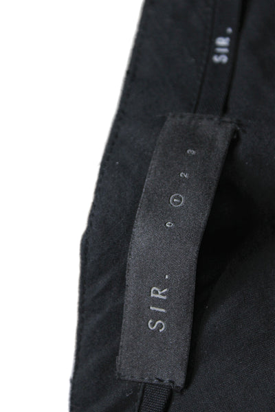 Sir. Unisex Dress Pants Black Nylon Cotton Elastane Inseam 30 Size 1