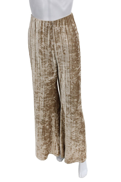 Free People Womens Striped Beige Boho Pants Size S