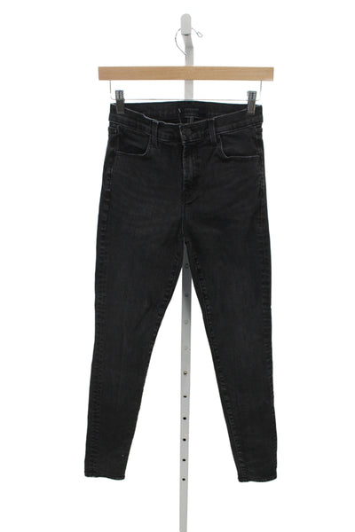 J Brand Womens Skinny Ankle Jeans Black Size 25