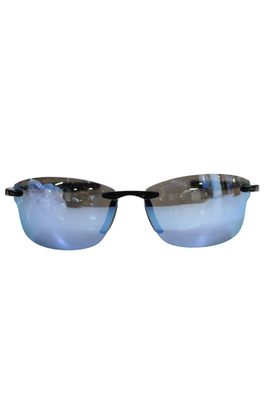 Revo Unisex Polarized Descend S Sunglasses Black Blue Plastic