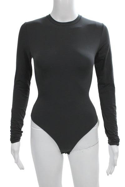 Skims Womens Blouse Long Sleeve Round Neck Solid Size S