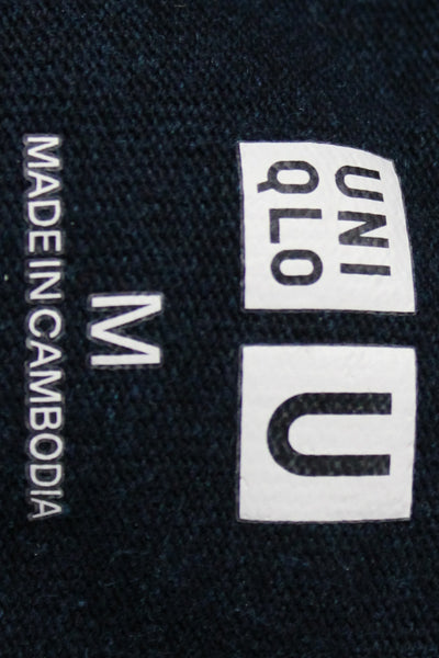 Uniqlo Mens Dark Blue Cotton Crew Neck Short Sleeve T-Shirt Size M