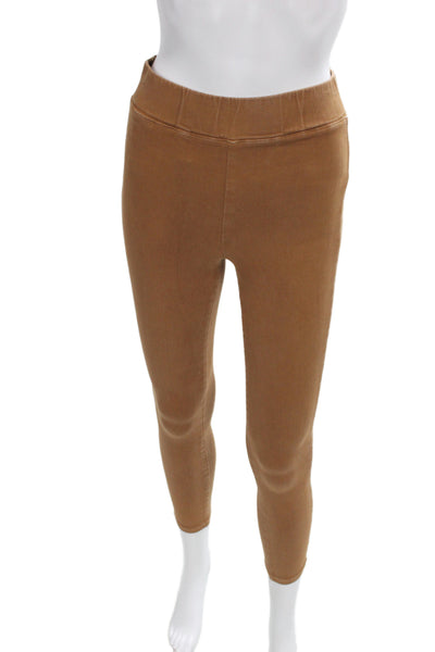 L'Agence Womens Ankle Jegging Pants Brown Size S