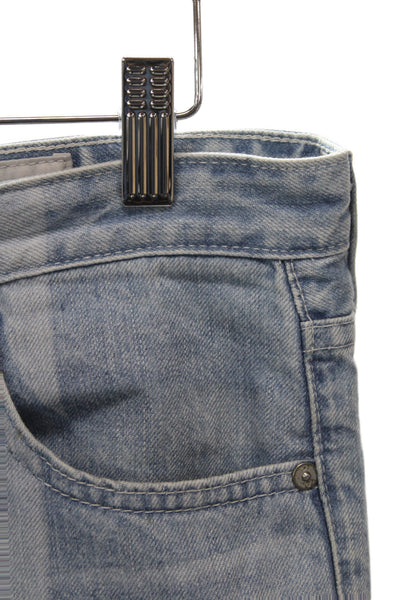 AG-ED Denim Women Cropped Mom High Rise Light Blue 100% Cotton Jeans Size 28