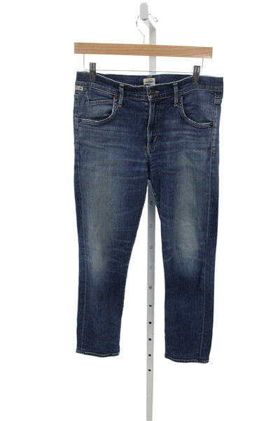 Citizens Mark Unisex Dark Blue Skinny Jeans Mid Rise 27 Inseam Size 28
