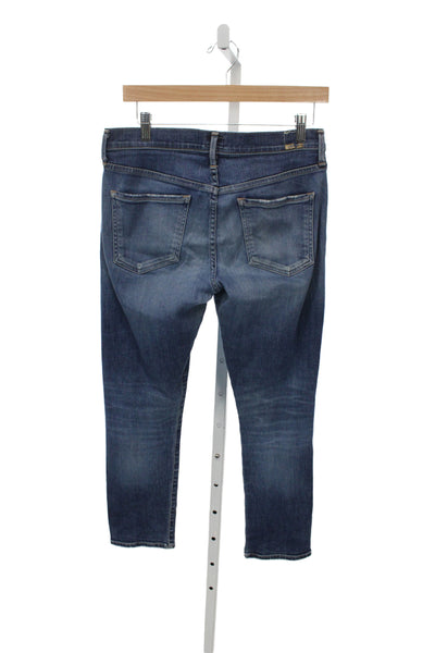 Citizens Mark Unisex Dark Blue Skinny Jeans Mid Rise 27 Inseam Size 28