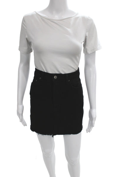 Reformation Womens Black Mini Pencil Skirt Short Size 29