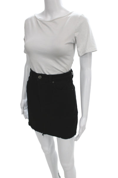 Reformation Womens Black Mini Pencil Skirt Short Size 29