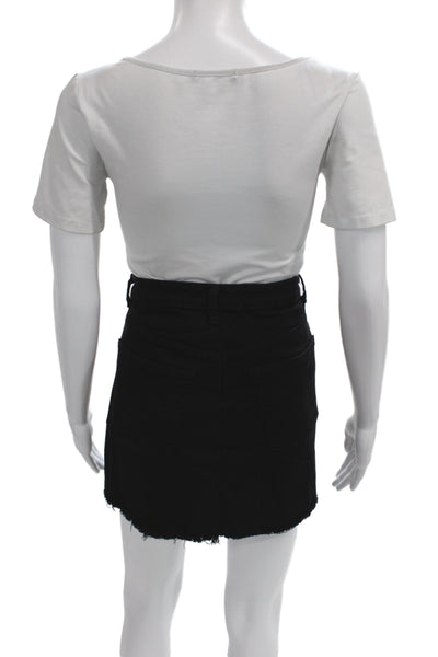 Reformation Womens Black Mini Pencil Skirt Short Size 29