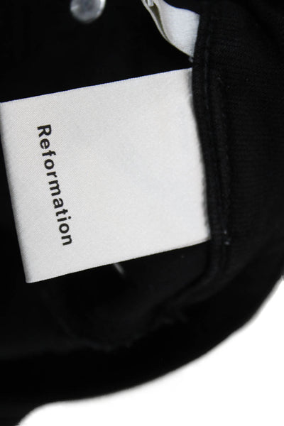 Reformation Womens Black Mini Pencil Skirt Short Size 29