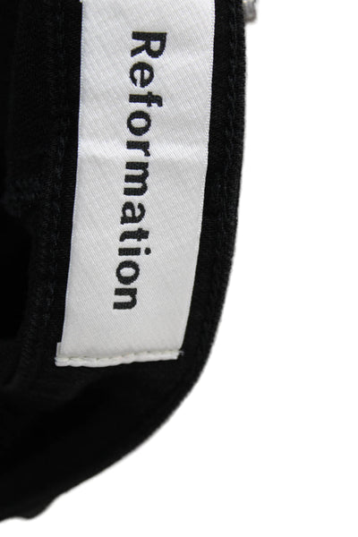 Reformation Womens Black Mini Pencil Skirt Short Size 29