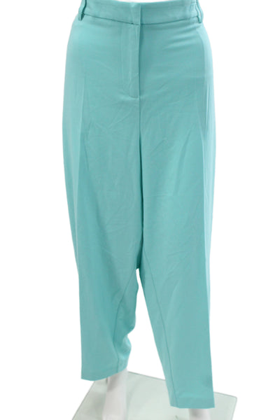 Tahari Unisex 2 Piece Suit Jacket Pants Light Blue Long Sleeve Size 20W