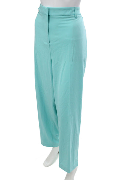 Tahari Unisex 2 Piece Suit Jacket Pants Light Blue Long Sleeve Size 20W