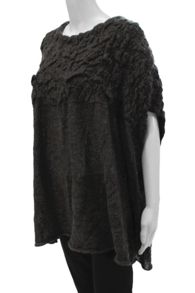 Cabi Unisex Pullover Sweater Dark Gray Short Sleeve Cotton Bohemian Size XL