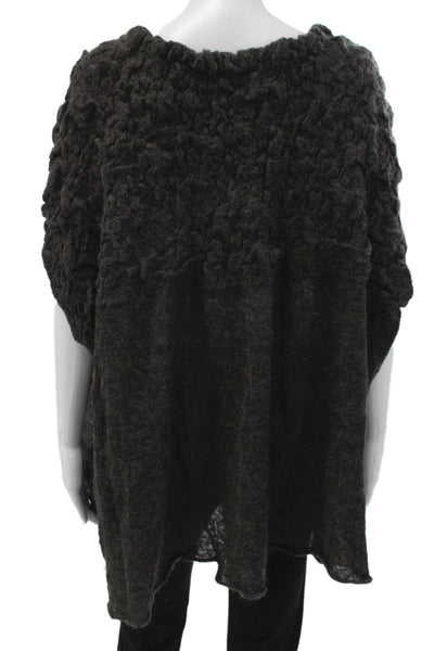 Cabi Unisex Pullover Sweater Dark Gray Short Sleeve Cotton Bohemian Size XL