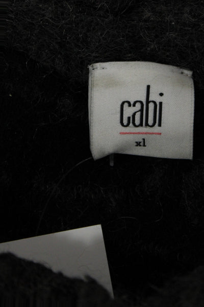 Cabi Unisex Pullover Sweater Dark Gray Short Sleeve Cotton Bohemian Size XL