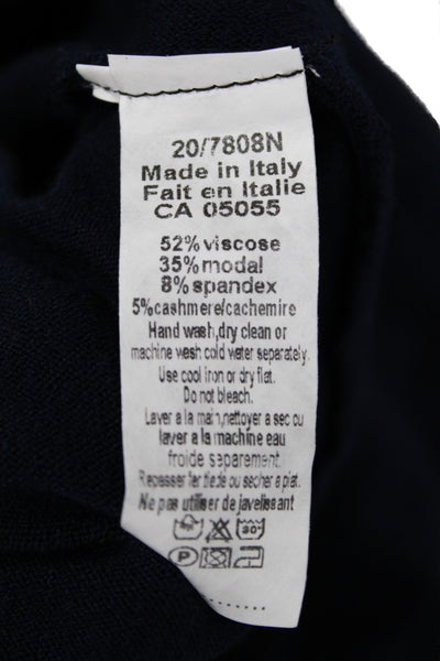 Sophy Curson Unisex Dark Blue Turtleneck Pullover Sweater Long Sleeve Size S