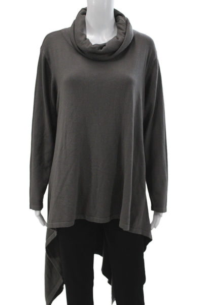 Sophy Curson Unisex Dark Gray Turtleneck Pullover Long Sleeve Size XL