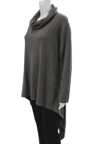 Sophy Curson Unisex Dark Gray Turtleneck Pullover Long Sleeve Size XL