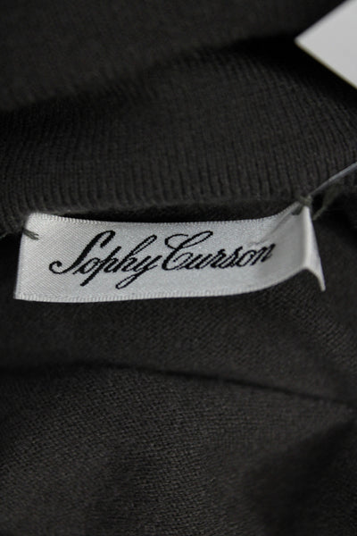 Sophy Curson Unisex Dark Gray Turtleneck Pullover Long Sleeve Size XL